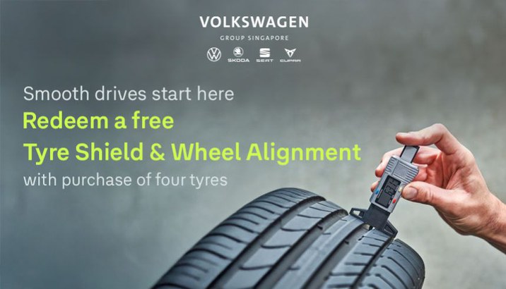 Volkswagen Group Singapore Tyre Promotion for Volkswagen, Skoda, CUPRA, SEAT